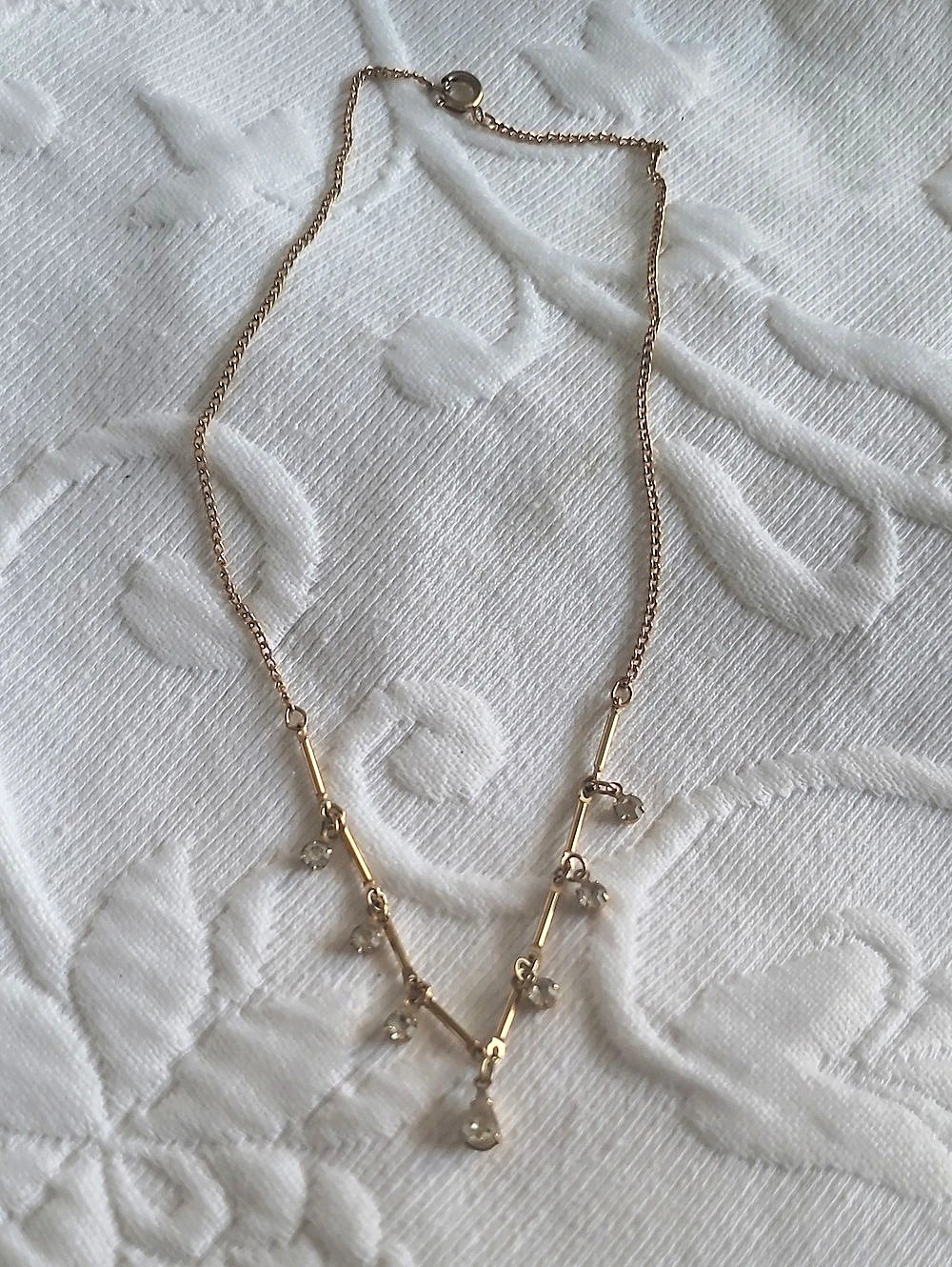 Vintage Gold-Tone Charm Pendant Necklace